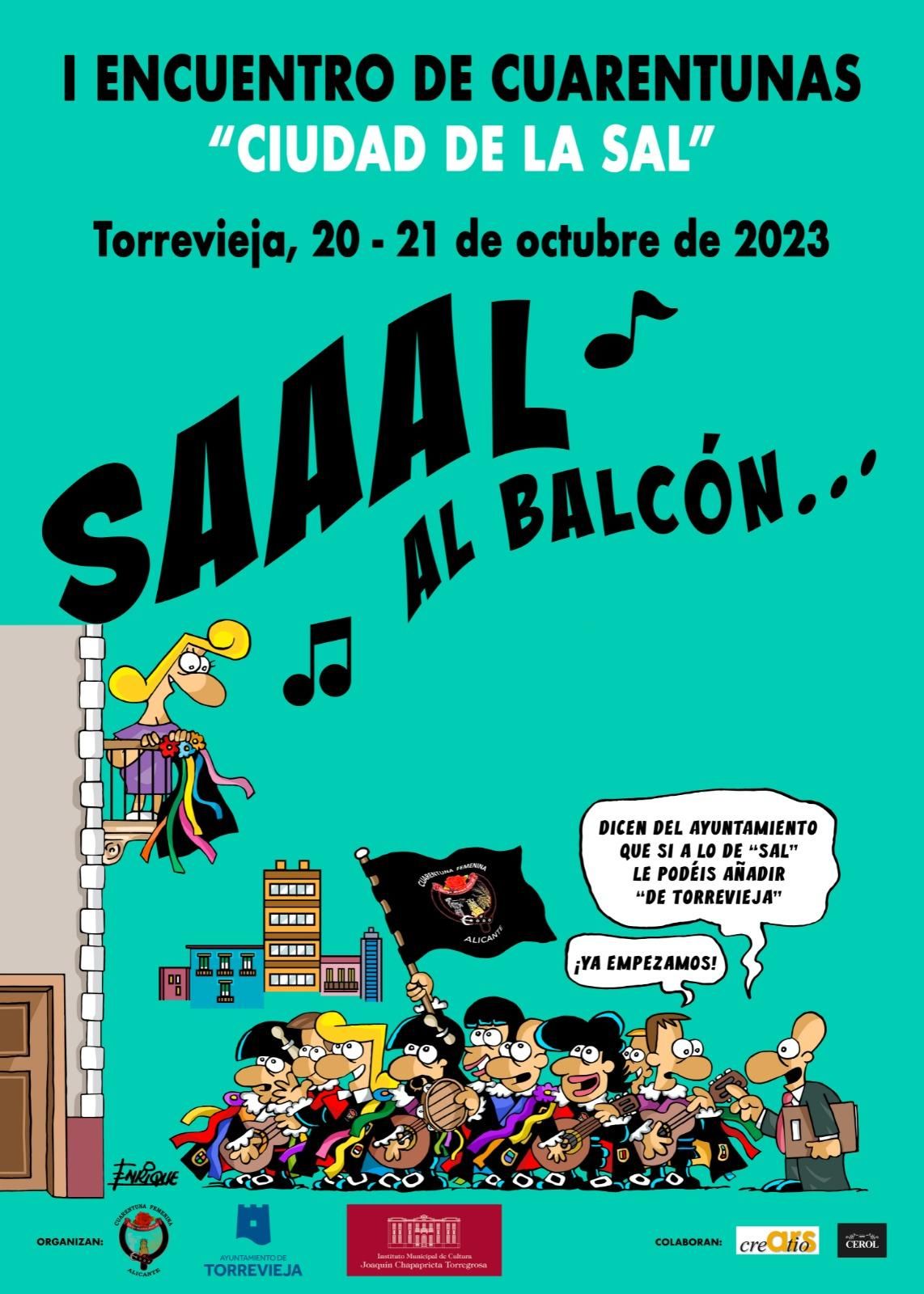 Cartel anunciador deI I Encuentro de Cuarentunas