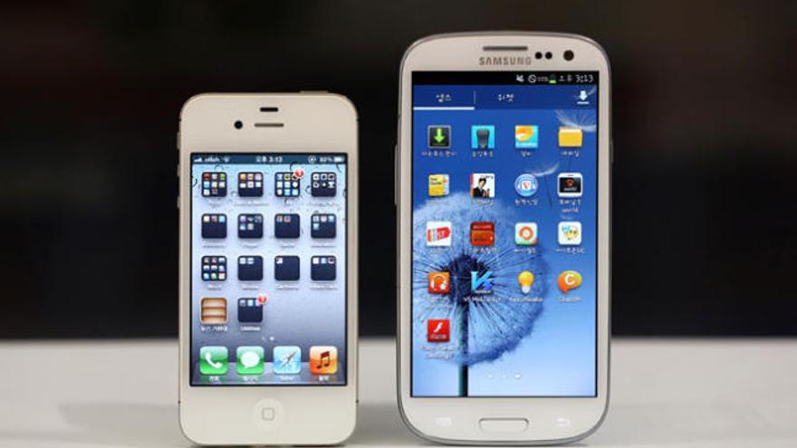 El iPhone 4S y el Samsung Galaxy III.