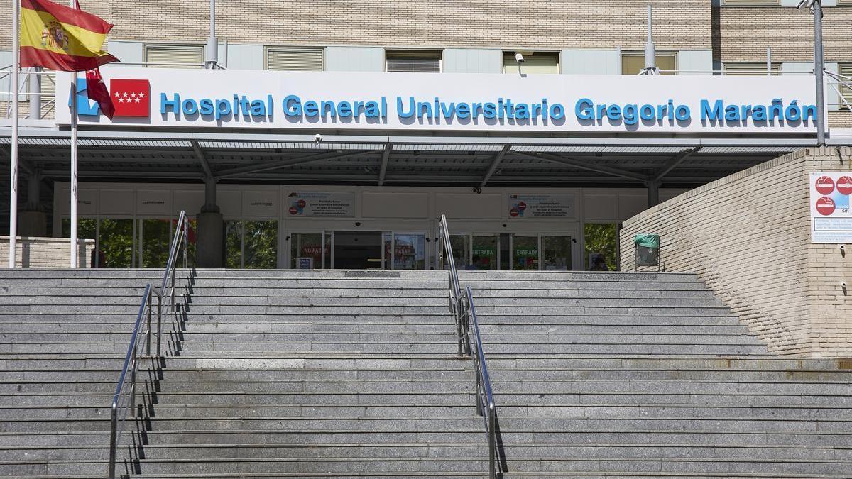 Fachada del Hospital General Universitario Gregorio Marañón, en Madrid.