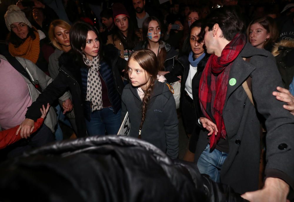 Greta Thunberg, en la Marcha por el Clima.