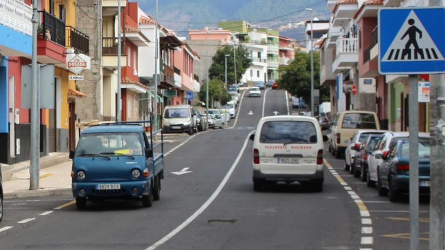 La calle Puldón Natero, en el barrio realejero de La Cruz Santa.