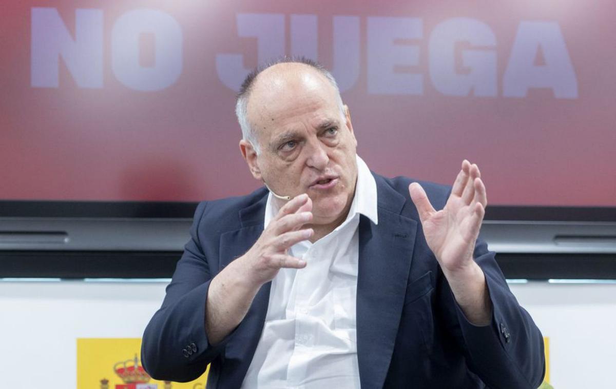 El TAD obre expedient a Tebas per una infracció "molt greu"