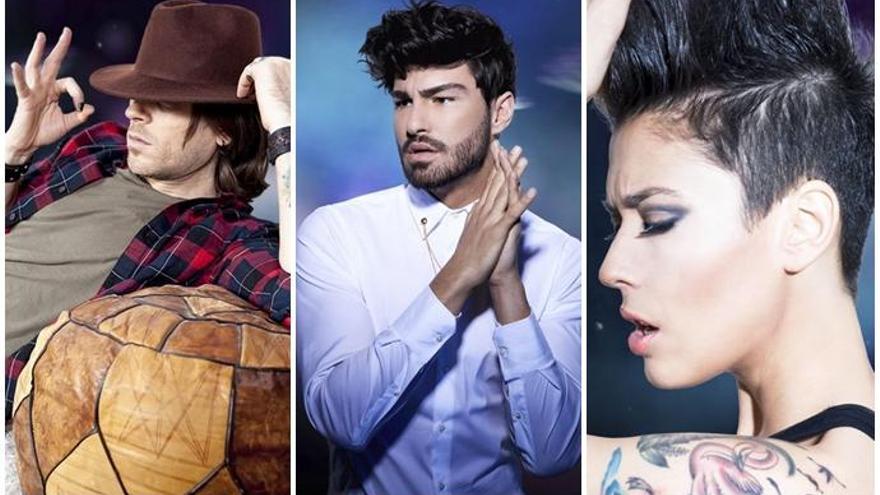 Javian, Fruela y Leklein, finalistas de &#039;Objetivo: Eurovisión&#039;.