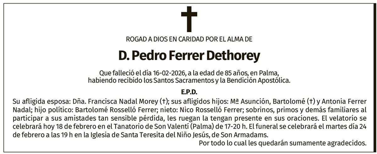 Pedro Ferrer Dethorey