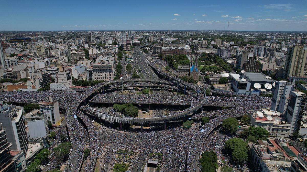 Buenos Aires durante la celebración del Mundial