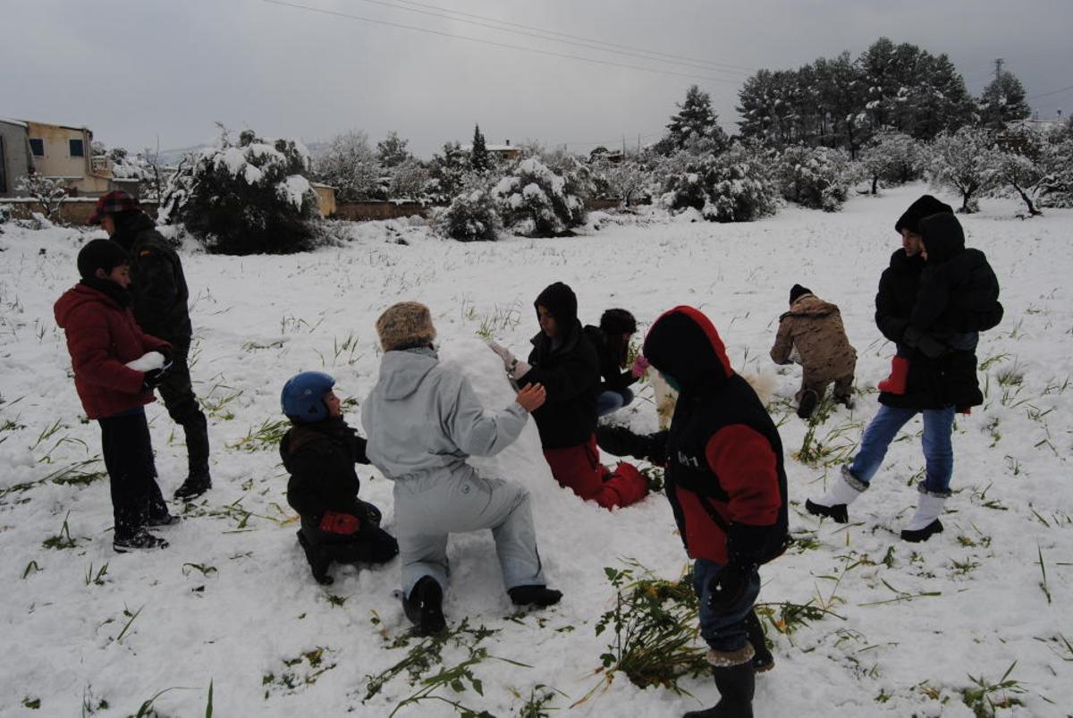 Se cumplen 14 años de la gran nevada en Mallorca de febrero de 2012, la segunda más importante de la historia