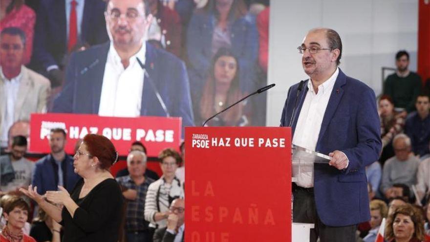 Lambán: &quot;Solo el PSOE ostentará la defensa de Aragón en el Congreso y el Senado&quot;