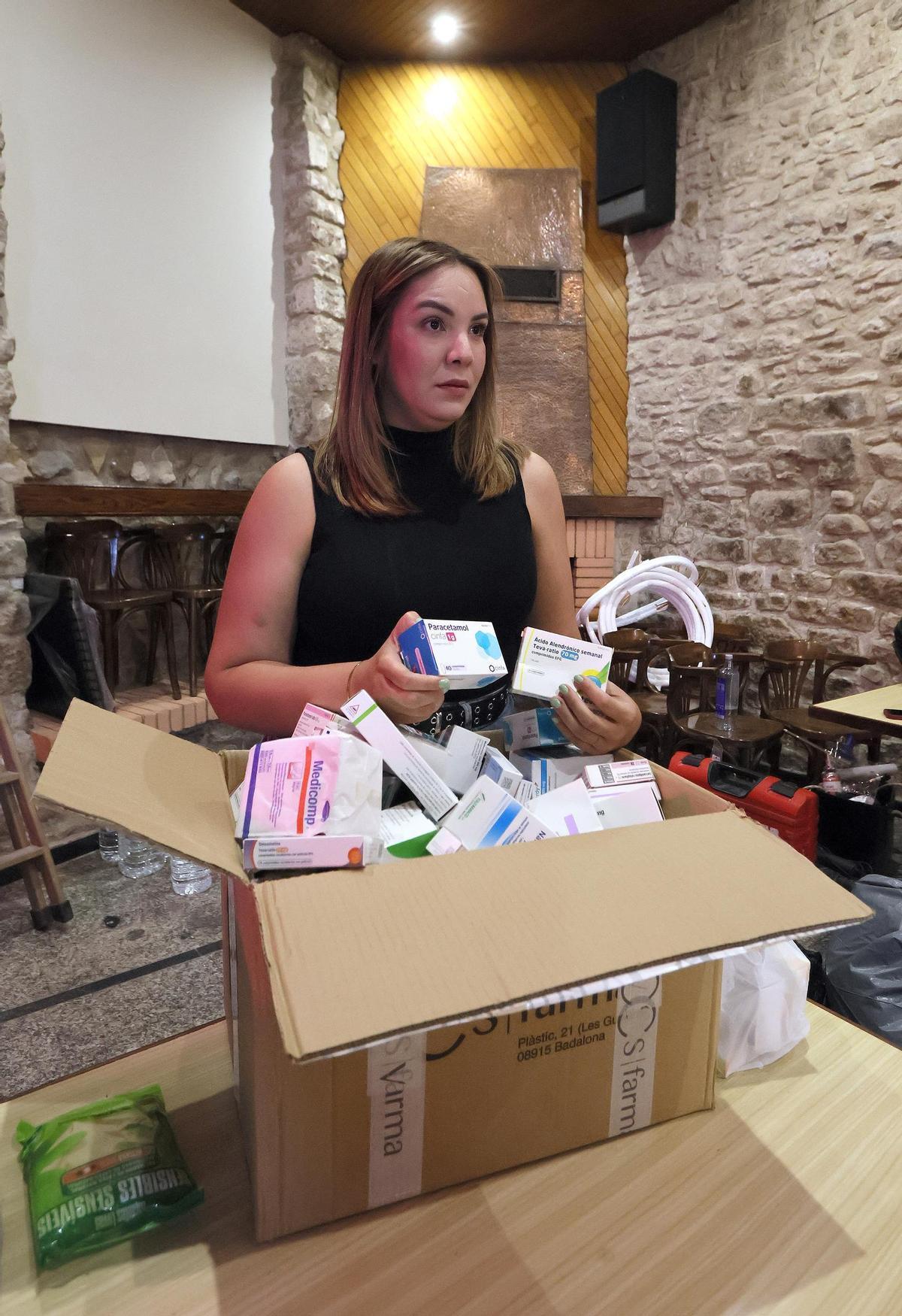 Orianna Bracho amb medicaments