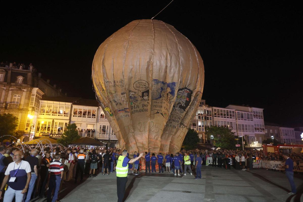 Vuelo perfecto del Globo de Betanzos por su 150 aniversario