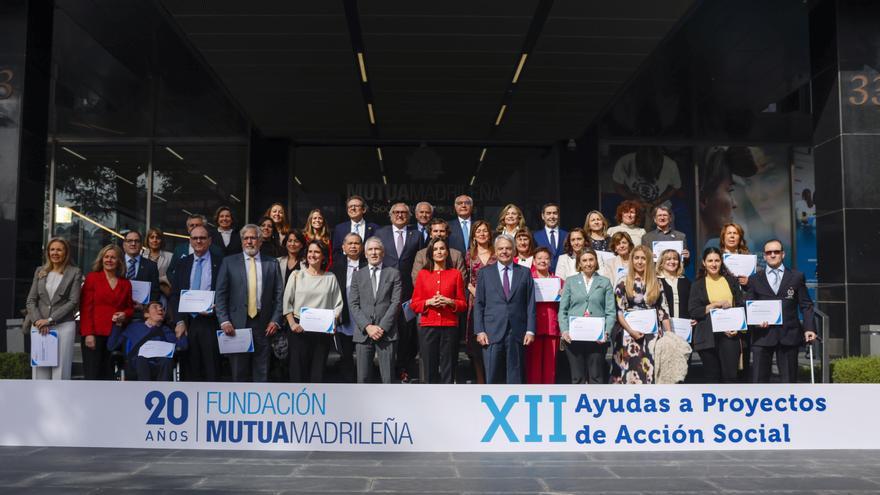 La Fundación Mutua Madrileña apoya con un millón de euros 34 iniciativas de ONG españolas de acción social