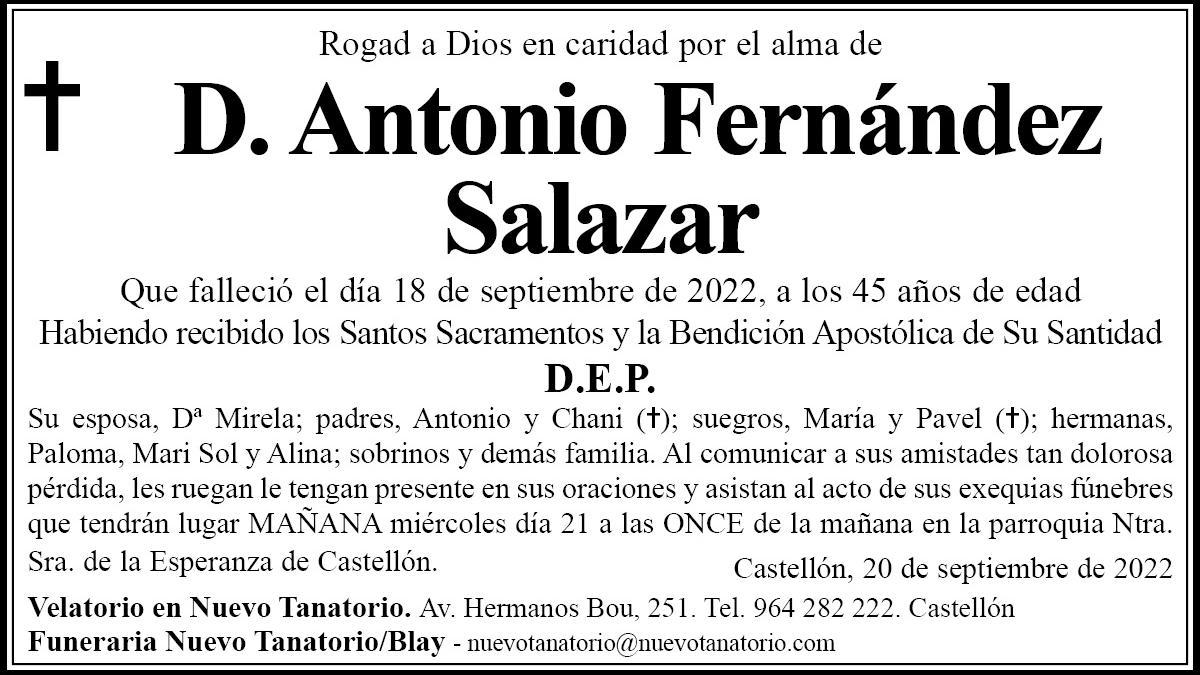 D. Antonio Fernández Salazar