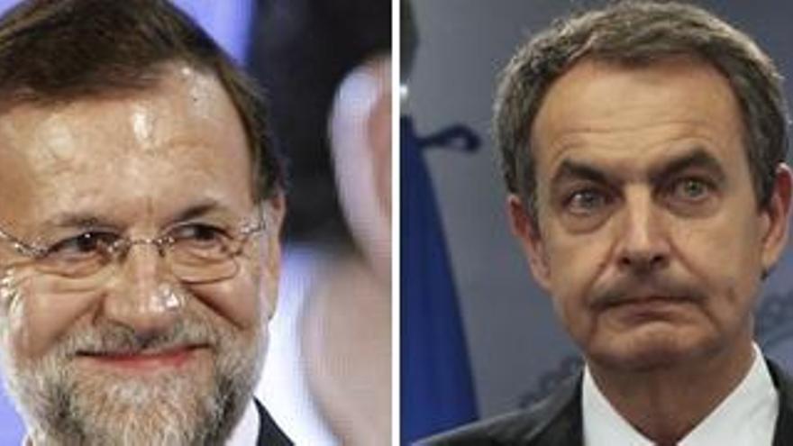 Mariano Rajoy y José Luís Rodríguez Zapatero.