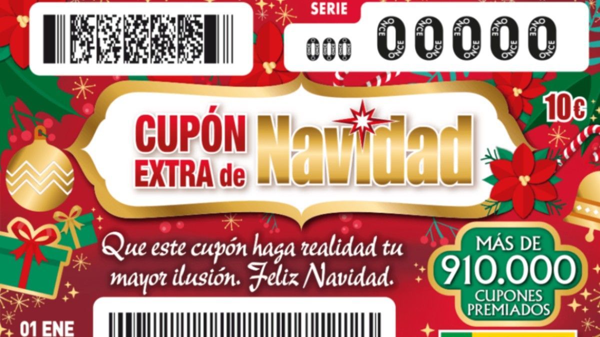 Cupón del Sorteo Extra de la ONCE de Navidad