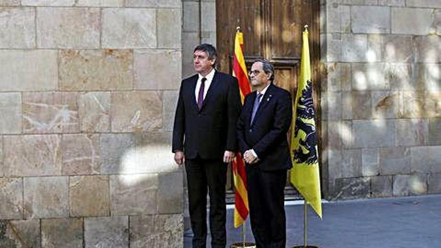 Quim Torra i Jan Jambon al Palau de la Generalitat de Catalunya