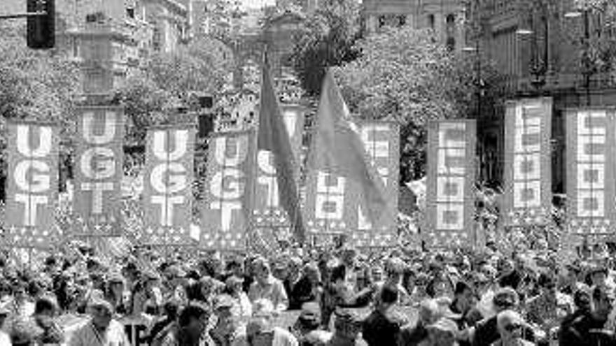 La marcha por las calles de Madrid.