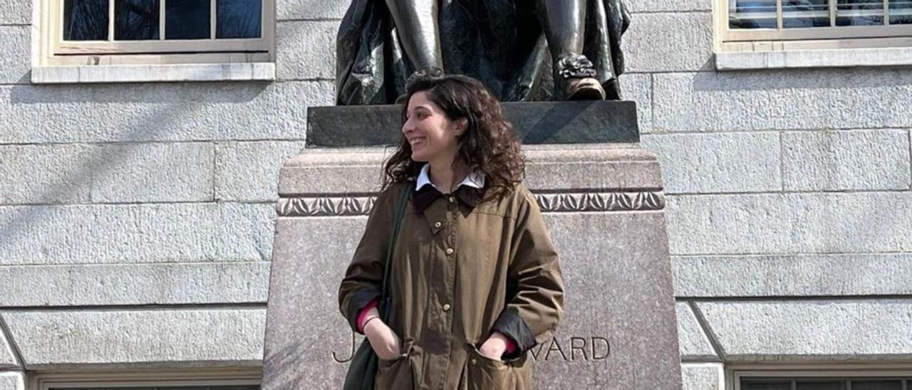 La viguesa Alejandra Touceda, en la Universidad de Harvard.