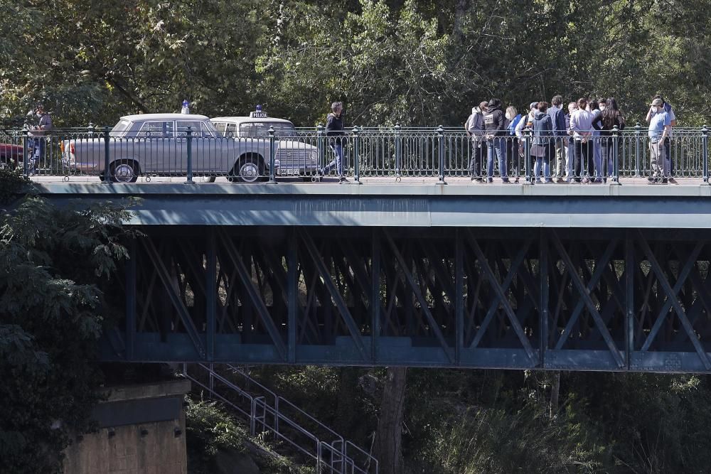 Rodatge a Girona de la pel·lícula «Las leyes de la frontera»