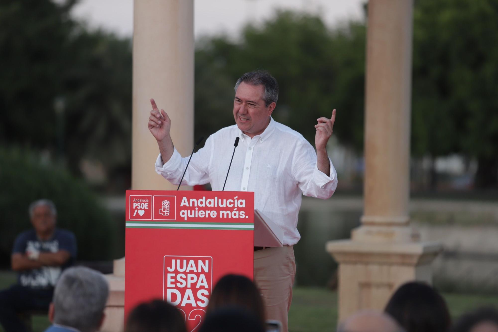 Acto de Juan Espadas, candidato del PSOE a las elecciones andaluzas, en Málaga