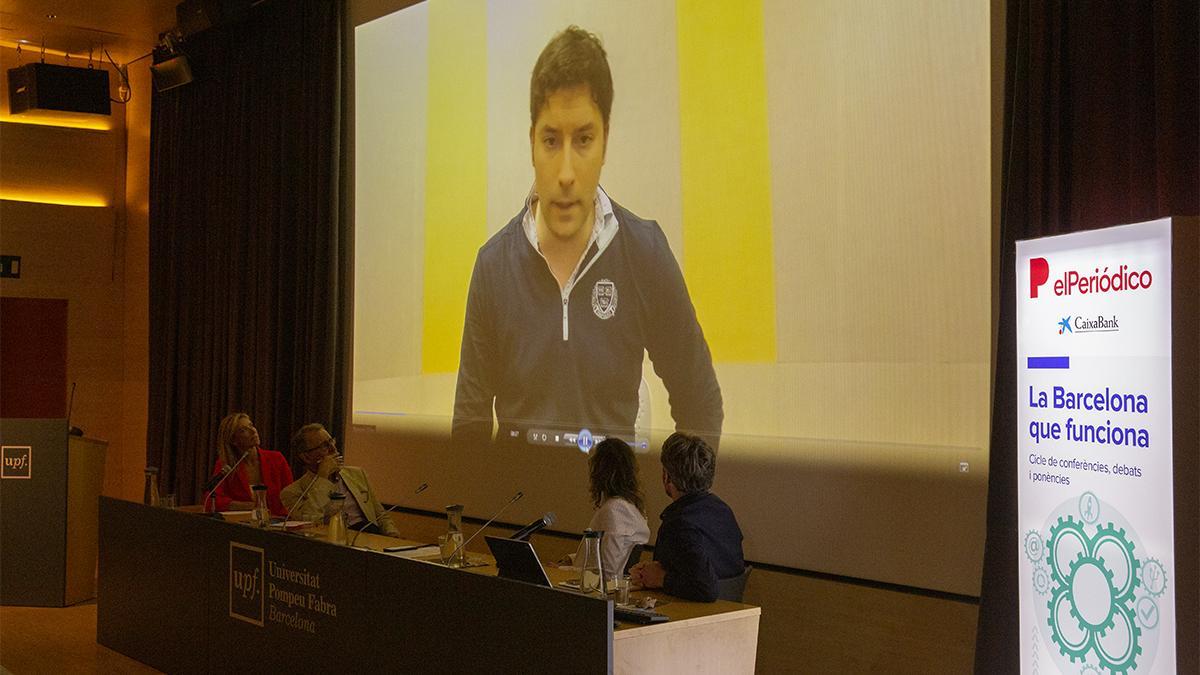 Ramon Gras, intervino desde Boston en el debate del ciclo 'La Barcelona que funciona'.