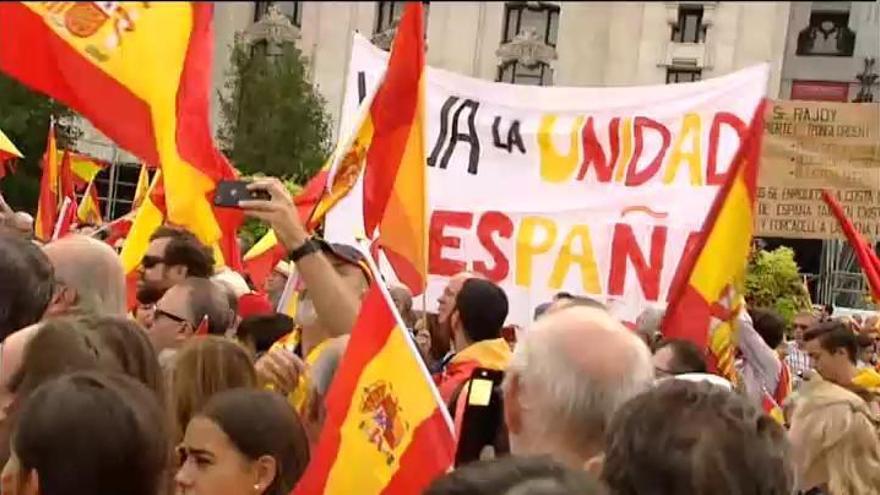 Manifestación en Madrid en contra del referéndum