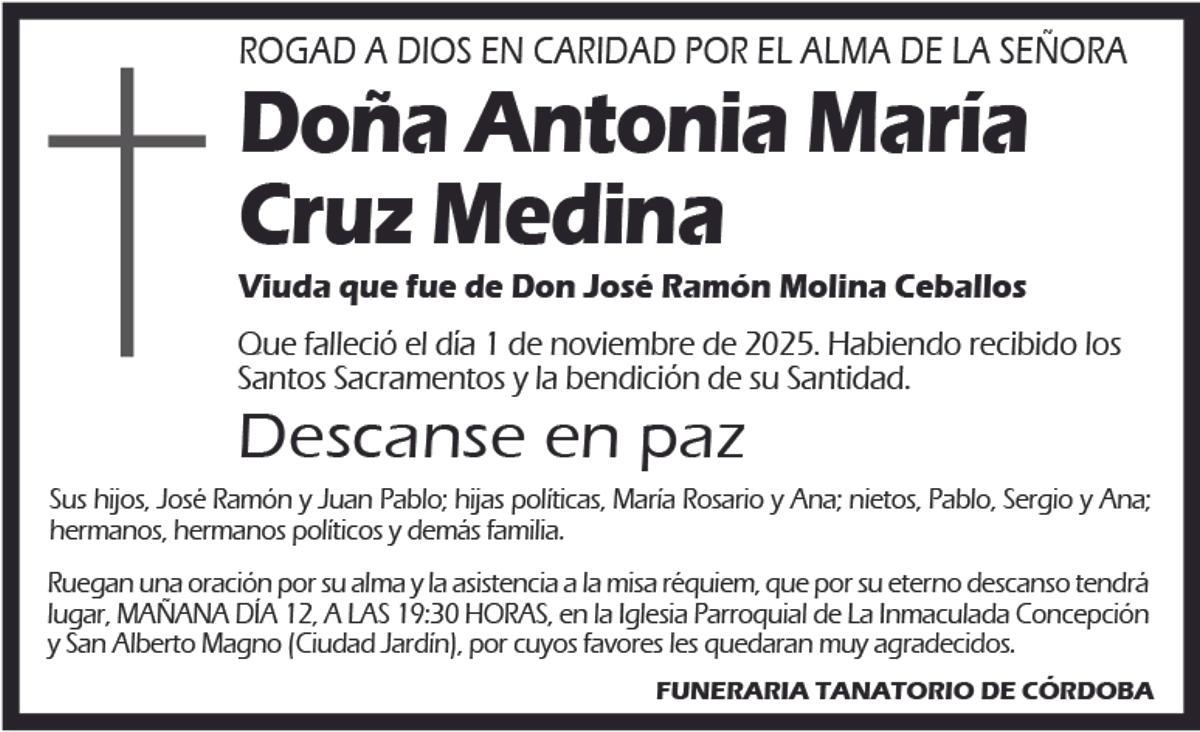 Antonia María Cruz Medina