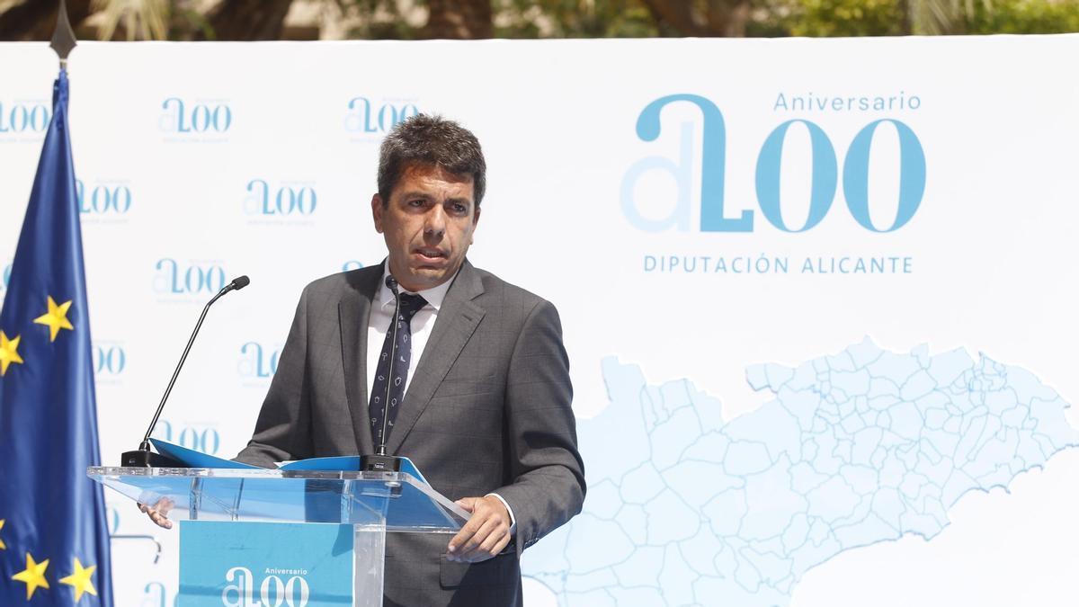 Carlos Mazón, durante su intervención en el acto.