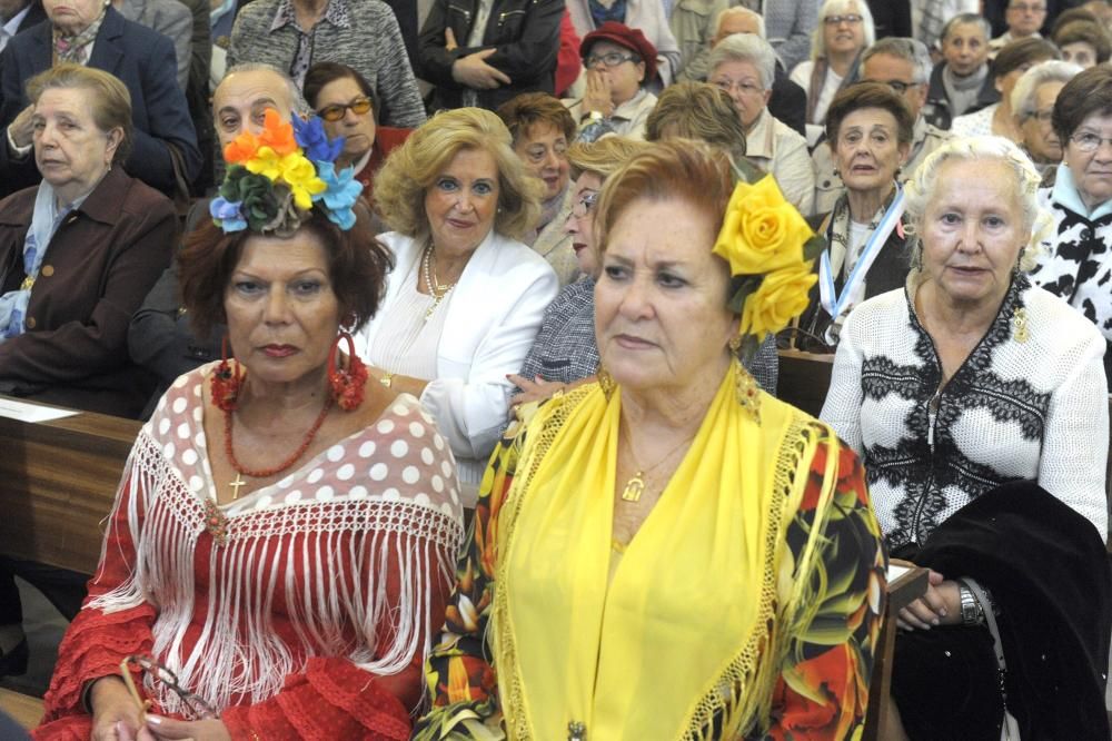 Ofrenda a la virgen del Rosario