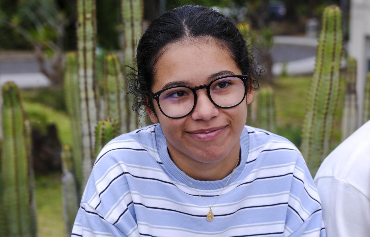 Irene Ponce, estudiante que hoy se enfrentaba a la primera jornada de la PAU 2026.