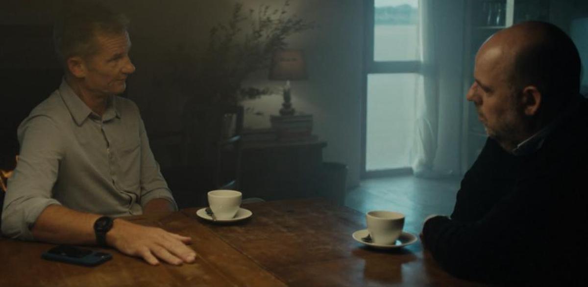 Iñaki Urdangarin y Jordi Basté, durante la entrevista.