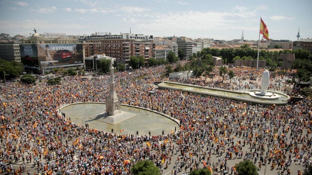 Manifestación en Colón