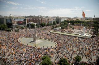 Concentración en la plaza de Colón de Madrid contra los indultos del 'procés' | Últimas noticias en directo