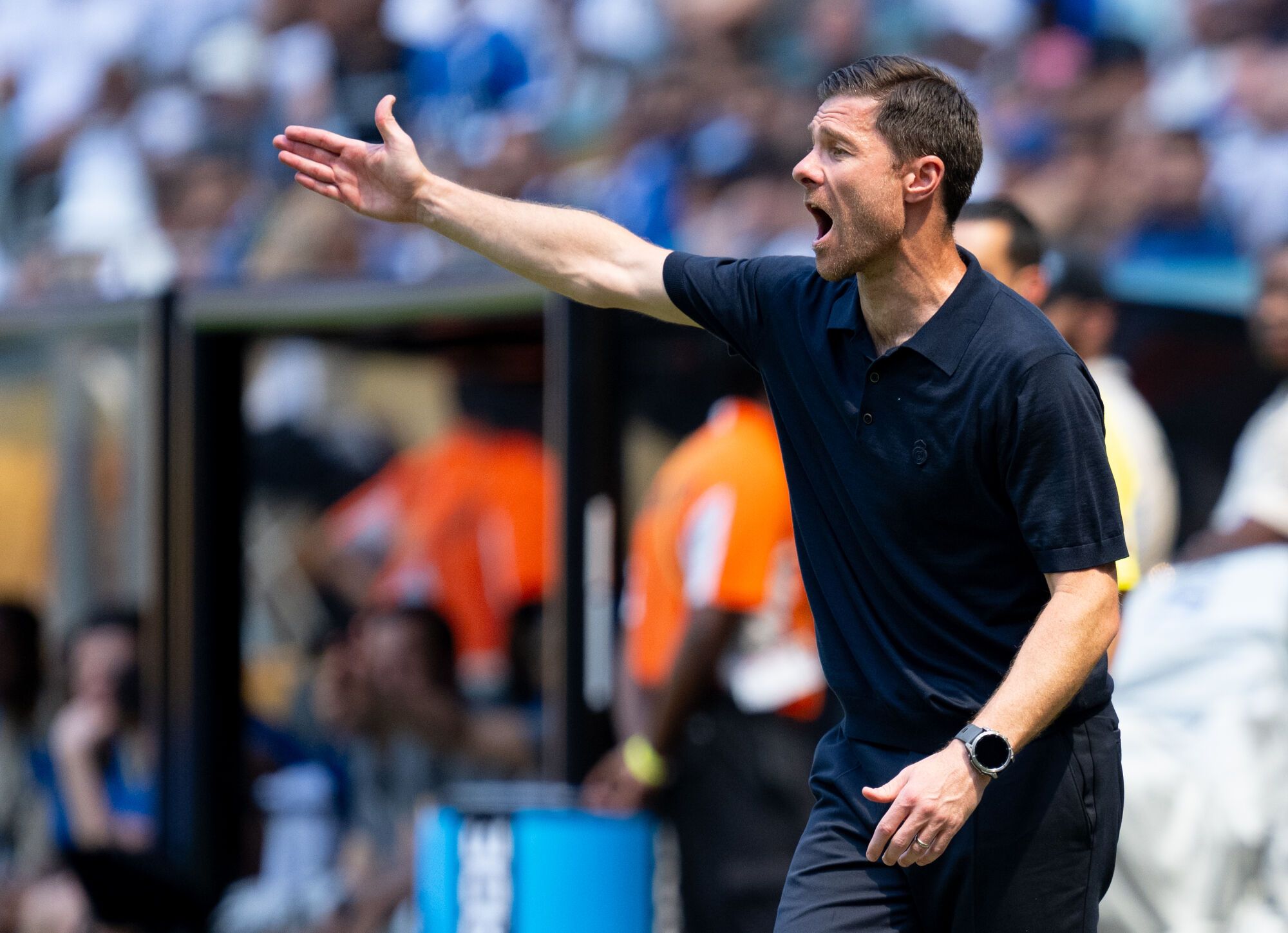 18 June 2025, US, Miami: Real Madrid coach Xabi Alonso watches the match from the touchlines during the FIFA Club World Cup Group H soccer match between Real Madrid and Al-Hilal at Hard Rock Stadium. Photo: Sven Hoppe/dpa 18/06/2025 ONLY FOR USE IN SPAIN. Sven Hoppe/dpa;soccer;sports;football;FIFA Club World Cup - Real Madrid vs Al-Hilal;