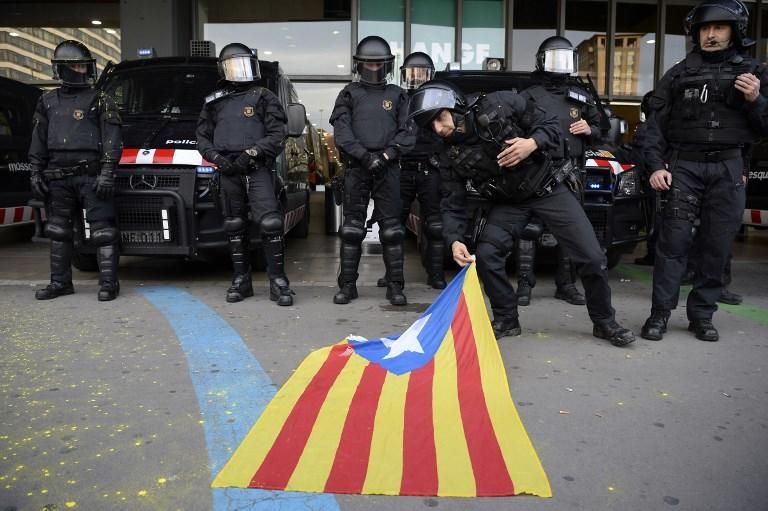 Concentración en la estación de Sants