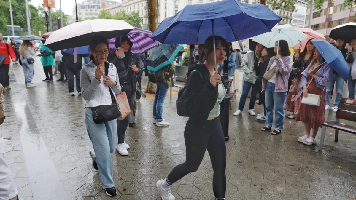 Lluvia en Barcelona