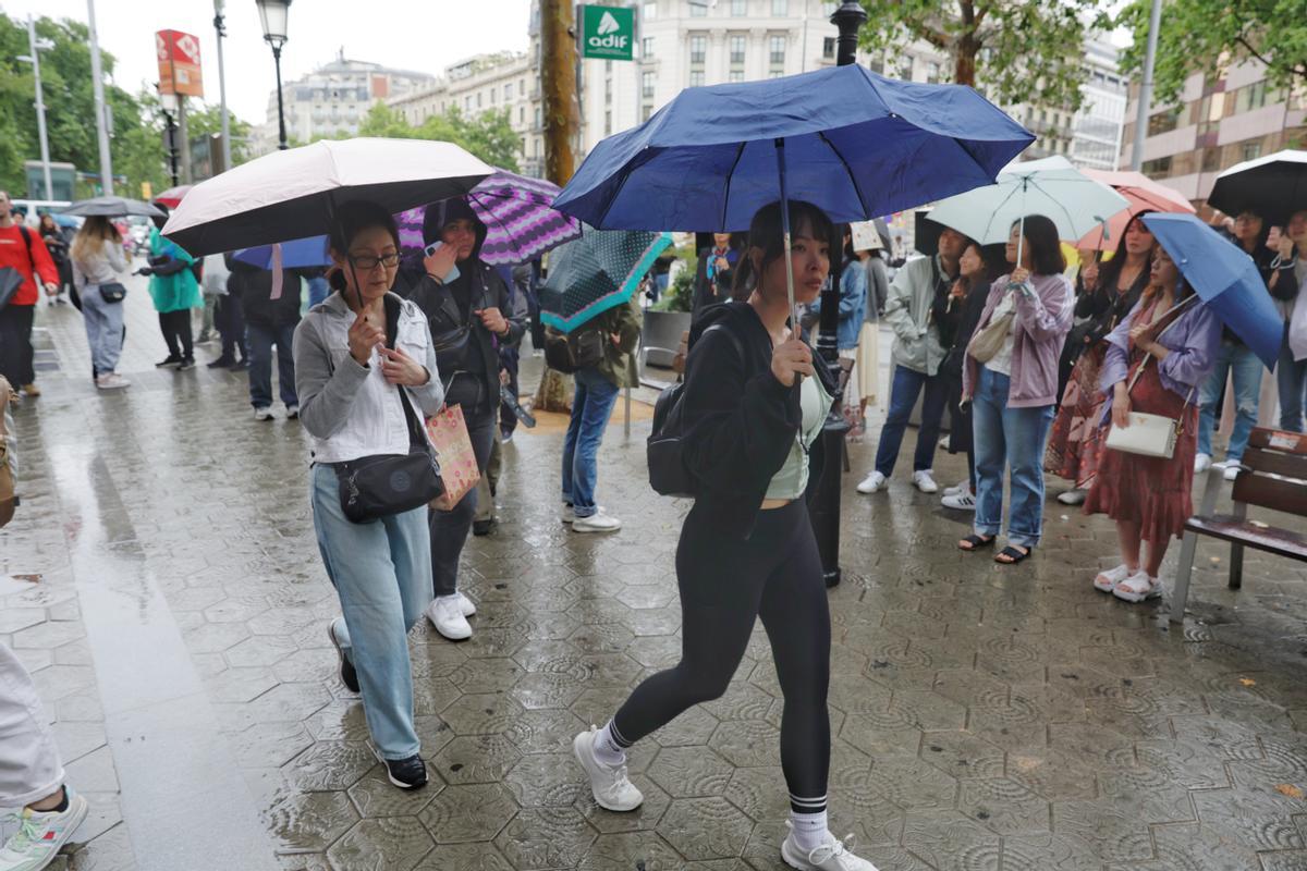 Lluvia en Barcelona