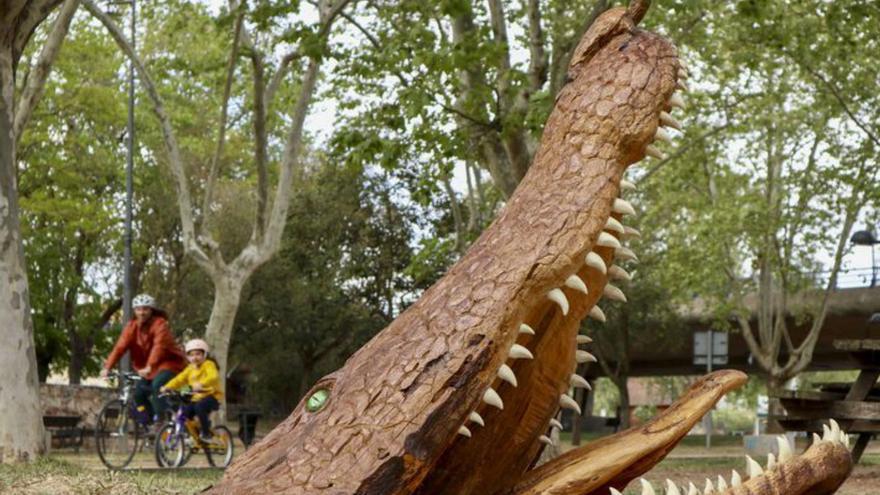 El cocodrilo del Duero alimentado con la gubia de &quot;Was&quot; en Zamora