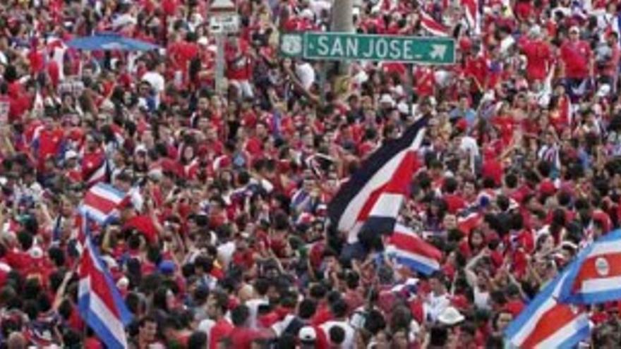 La selección de Costa Rica desborda de alegría San José