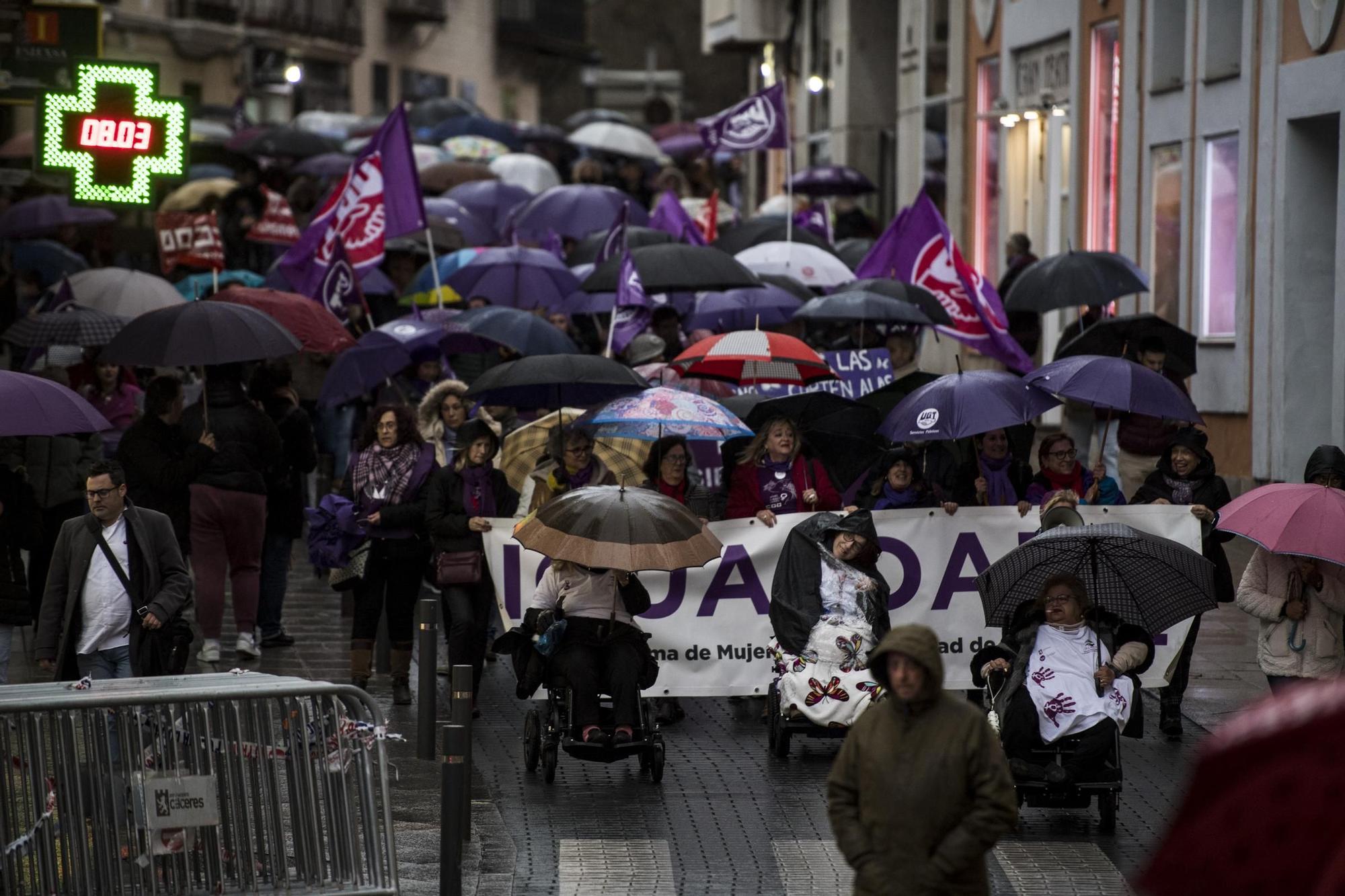 Manifestación en Cáceres