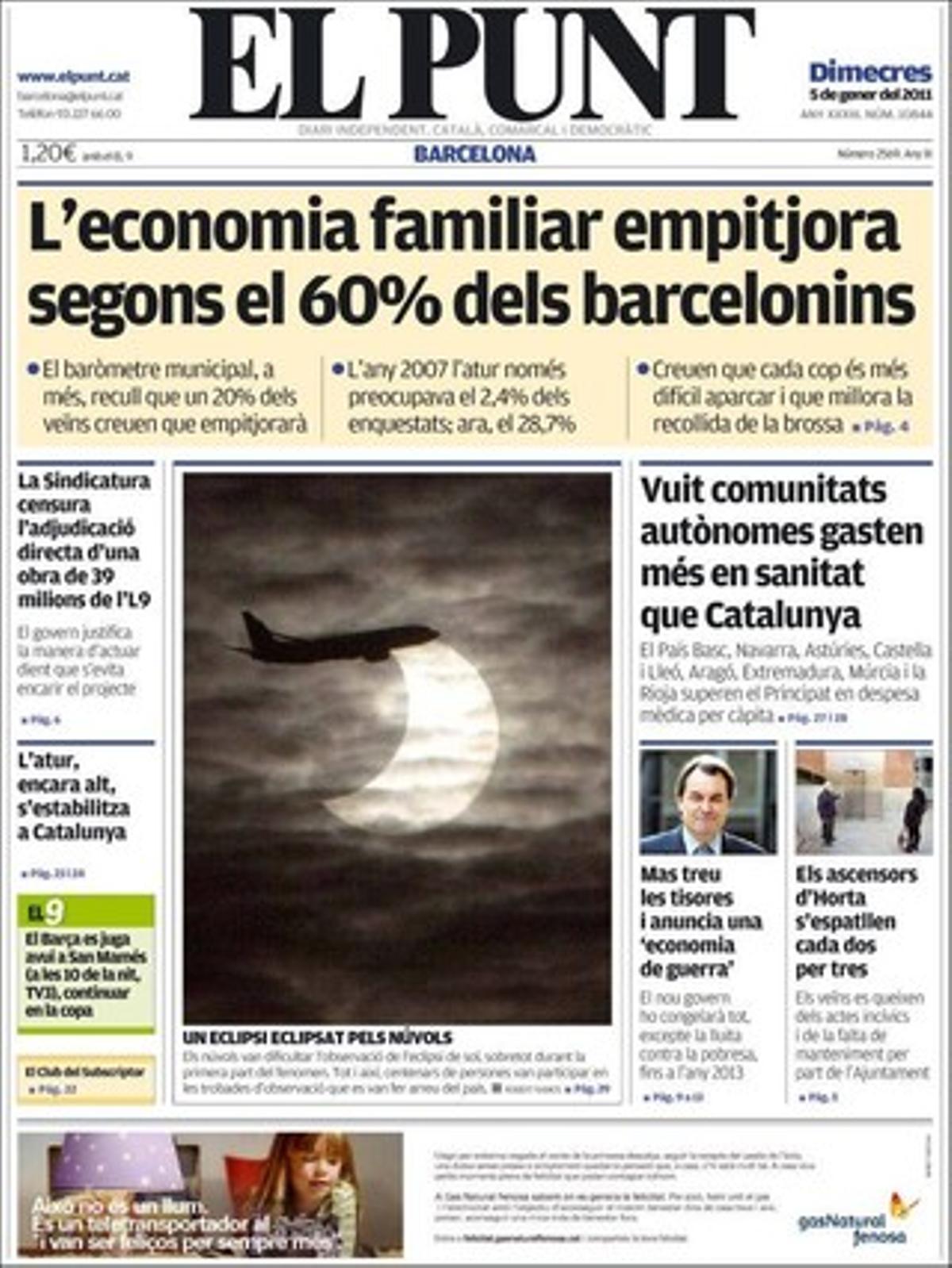 ’El Punt’ explica, a més, que es denuncia l’aparició de més estaques a la Franja aragonesa per assenyalar un hipotètic traçat de la MAT de Ponent, i que ICV creu que al final el Govern d’Artur Mas no eliminarà el límit dels 80 km/h a les vies d’accés a Barcelona.