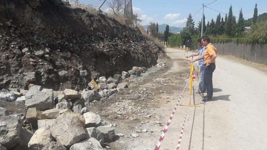 Reconstruirán el muro de Begastri, afectado por las lluvias de 2016