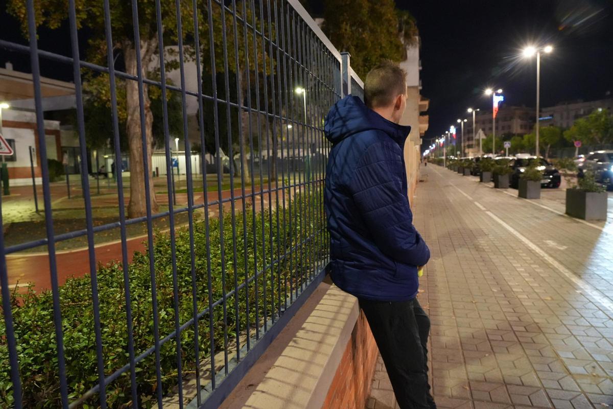 La víctima, en una reciente estancia en Almassora, donde acude con frecuencia al sentirse "intranquilo" en su domicilio habitual.