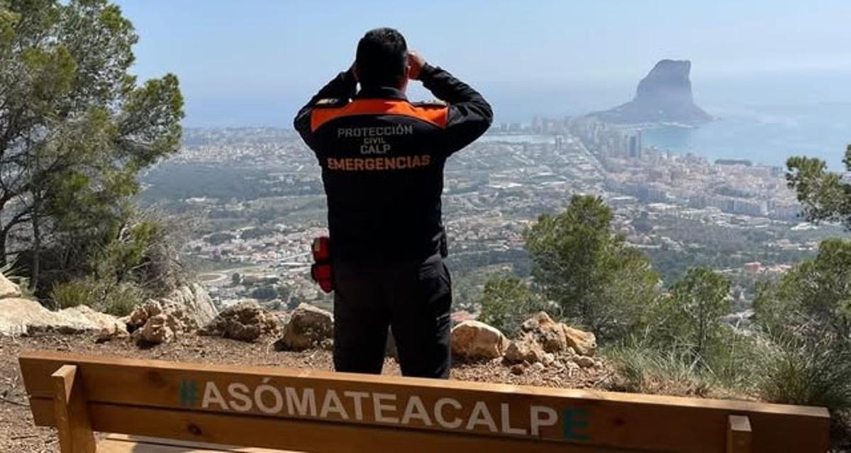 Vigilancia para prevenir incendios llevada a cabo desde la Serra d'Oltà