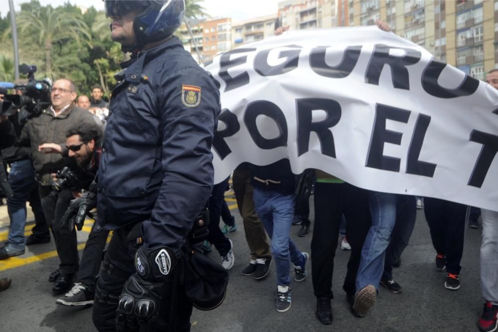 Manifestación en Murcia de los agricultores