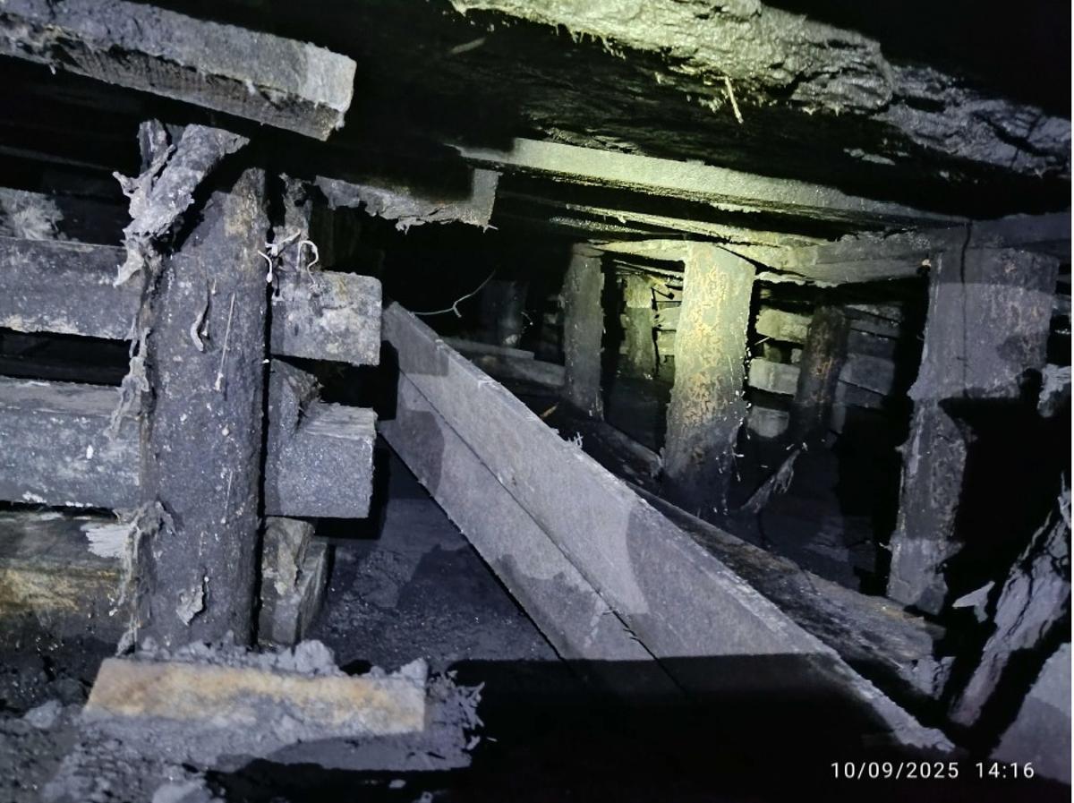Interior de la mina de Cerredo