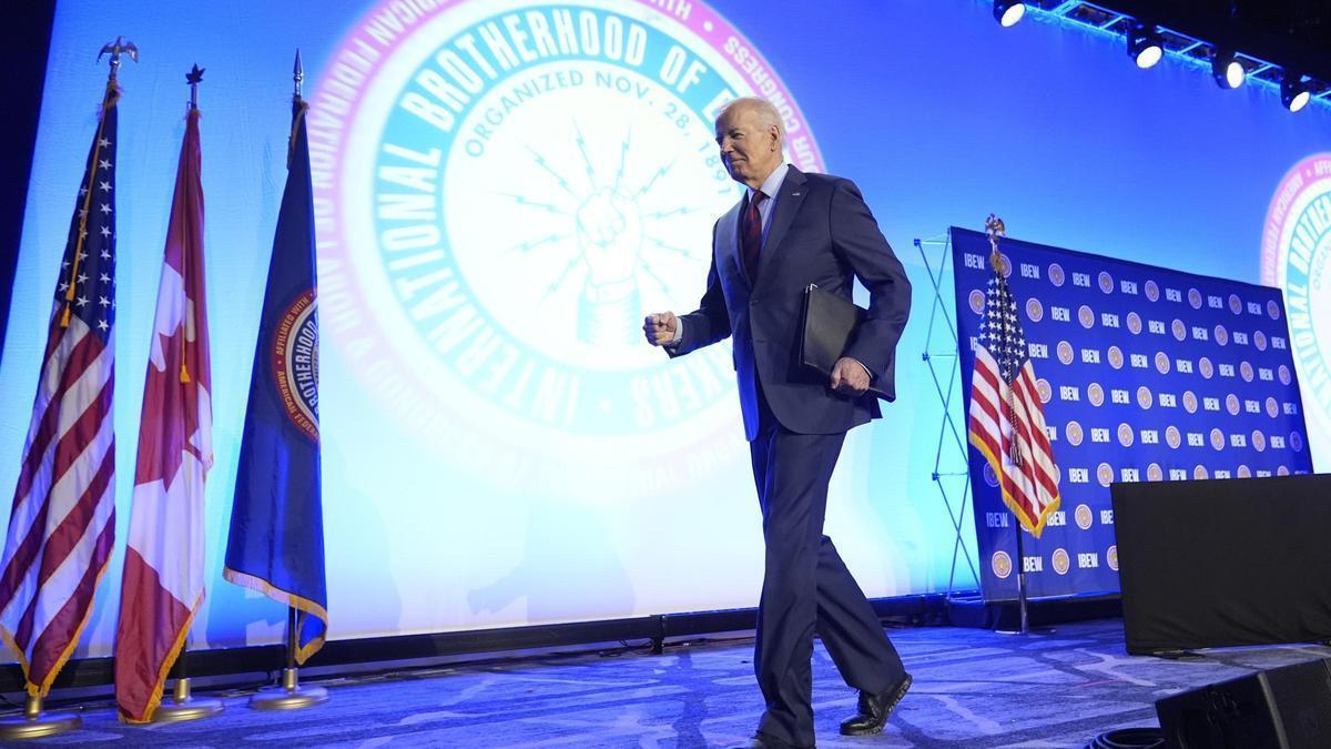 El presidente de EEUU, Joe Biden, en un acto en Washington el pasado mes de abril.