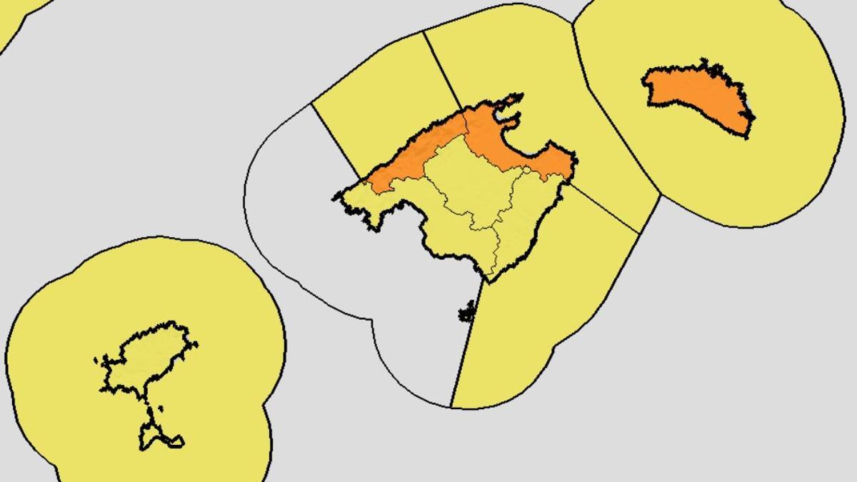Alerta amarilla en las Pitiusas.