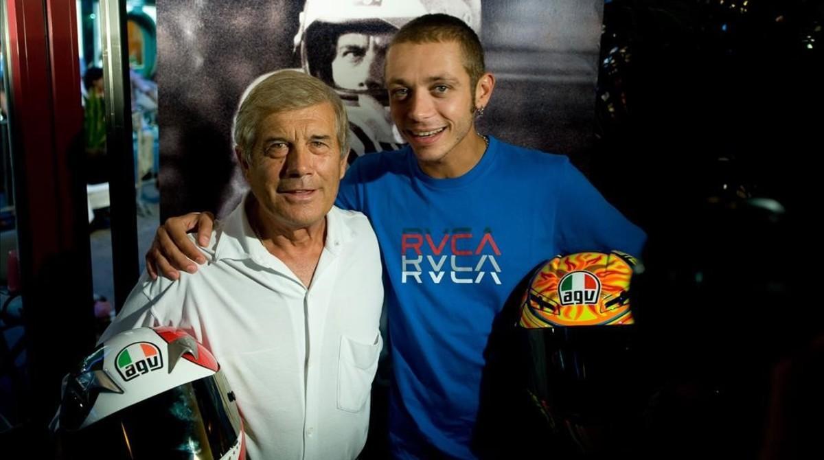 rozas8896346 giacomo agostini and valentino rossi portrait   mirco lazzar180417003633