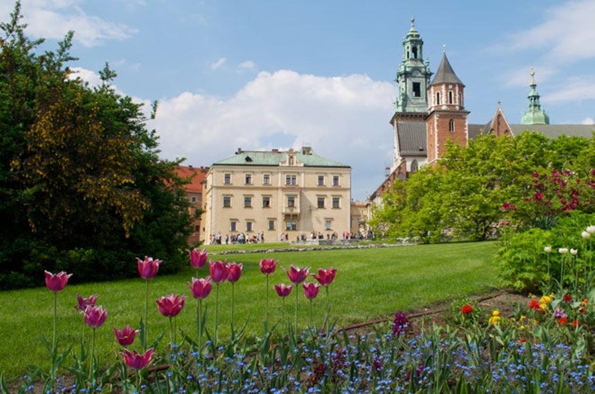La catedral y el castillo se alzan en la monumental colina Wawel. La catedral y el castillo se alzan en la monumental colina Wawel.