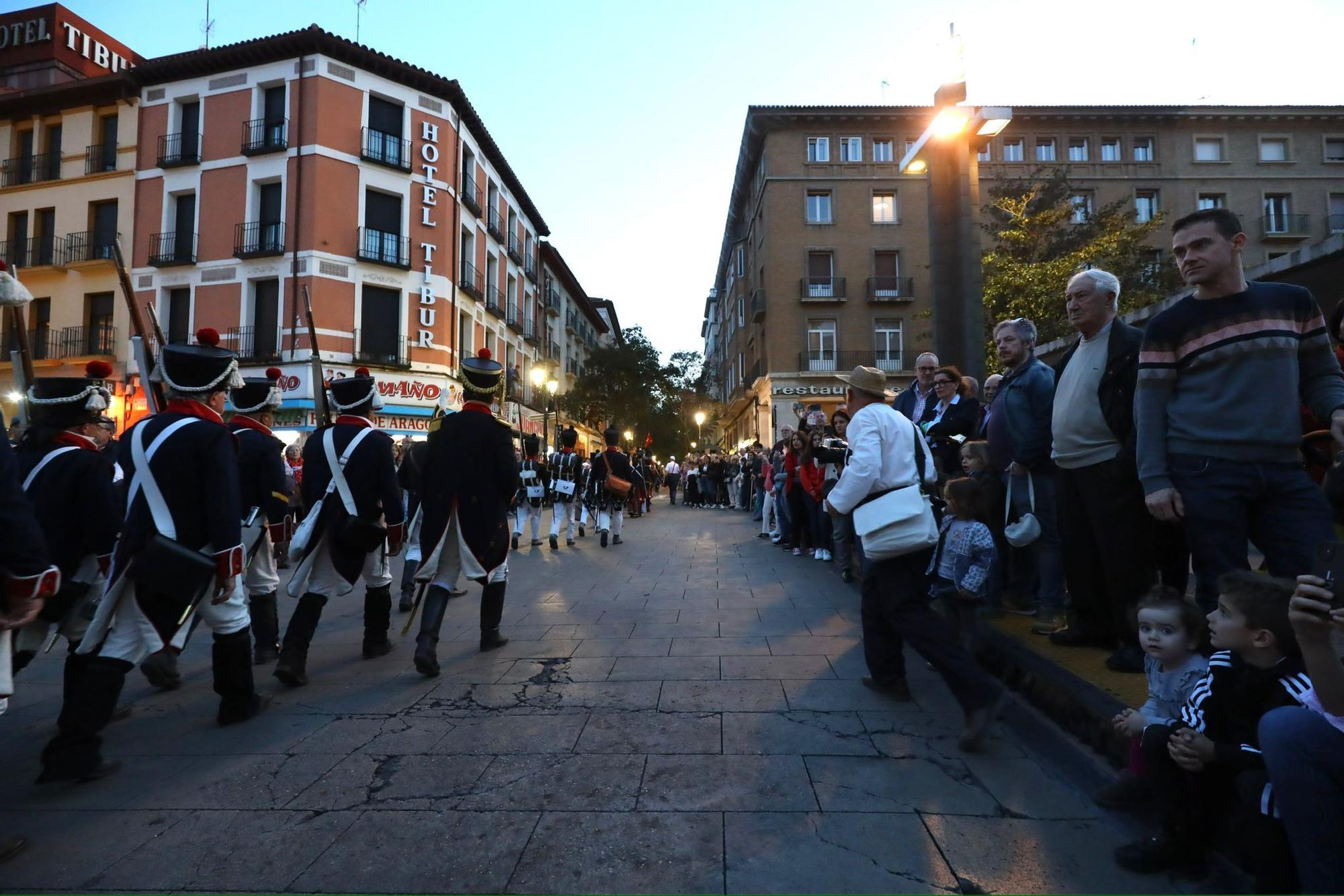 Zaragoza se engalana para recrear los Sitios de 1808