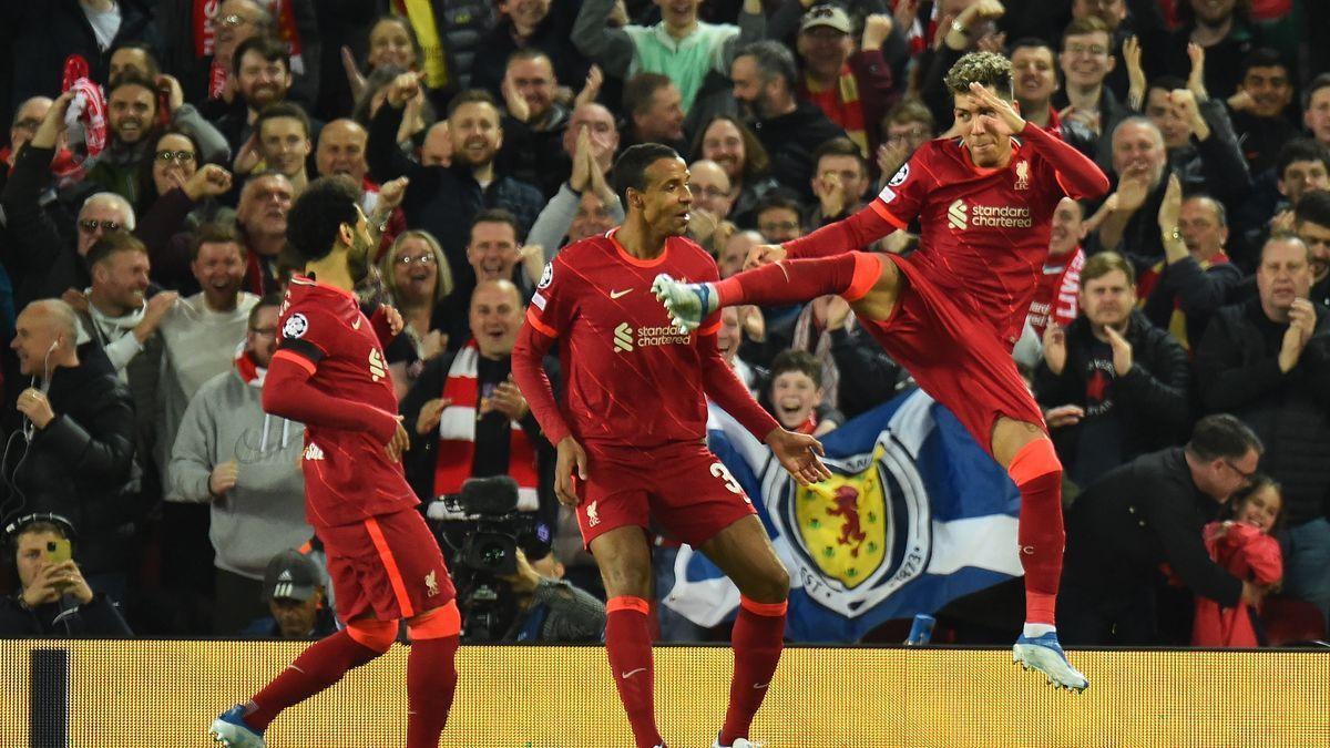 Firmino celebra un gol la temporada pasada